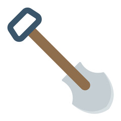 Shovel Flat Multicolor Icon