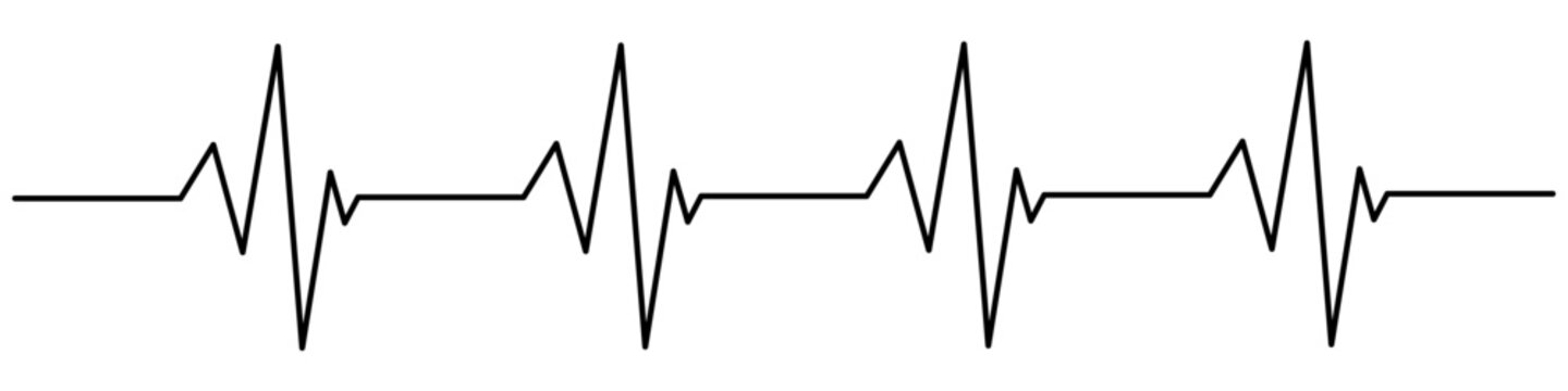 Heartbeat line icon. EKG and cardio symbol. Healthy and medical concept. Vector illustration