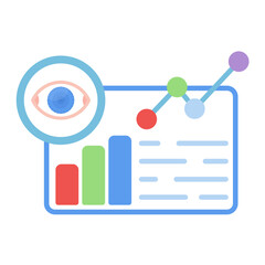 Data Visualization Flat Multicolor Icon