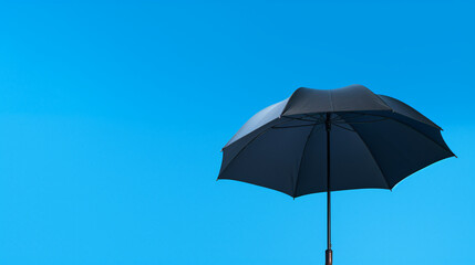 Fototapeta na wymiar A black umbrella