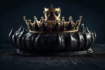 A blackcrown isolated on different background. 