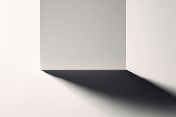 Classic Contrast: Grey Shadows on a Clean White Paper Canvas wallpaper