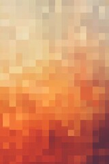 Fond orange style pixel art
