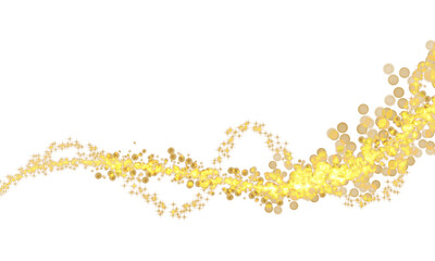 Gold Wave Luxury Graphic Element