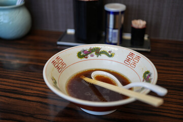 ラーメン完食