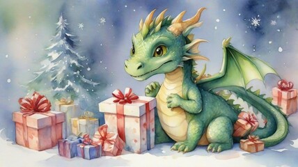 dragon and a gift