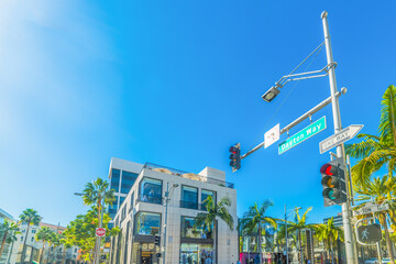 Dayton way sign in Beverly Hills