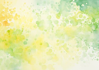 abstract watercolor background, 388x230 px, pointillist: tiny dots, light green and yellow