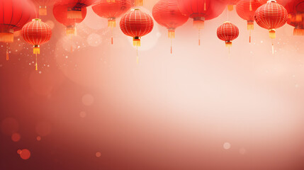 Obraz premium chinese new year lantern pink, illustration, romantic, shape, romance, vector, flower, bright, color, christmas, art,