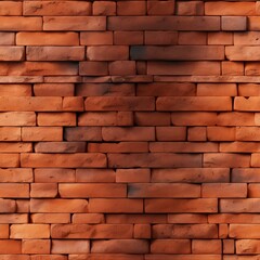 Fototapeta premium seamless realistic red brick wall texture