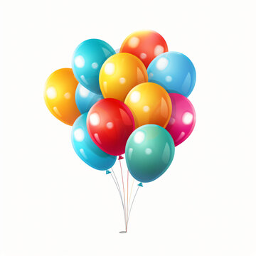 Balloon Clipart isolated on white background