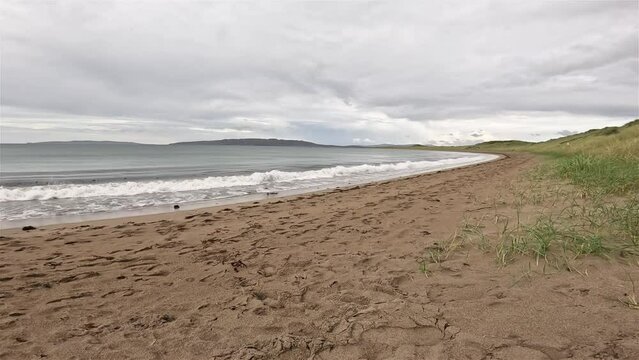 Narin Strand, a beautiful large blue flag beach in Portnoo, County Donegal - Ireland.