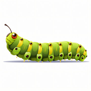 Caterpillar Clipart isolated on white background