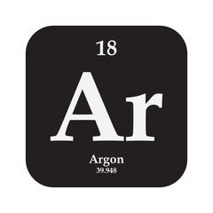 Argon chemistry icon