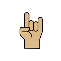 Finger icon stock vector illustration