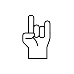 Finger icon stock vector illustration
