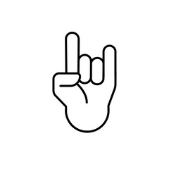 Finger icon stock vector illustration