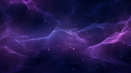 Tranquil Deep Space Nebula in Violet Hues - Celestial Background