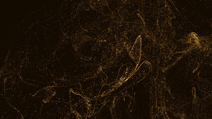Golden sparkle burst energy sparke glitter background