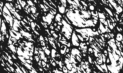Grunge detailed black abstract texture. Vector background..