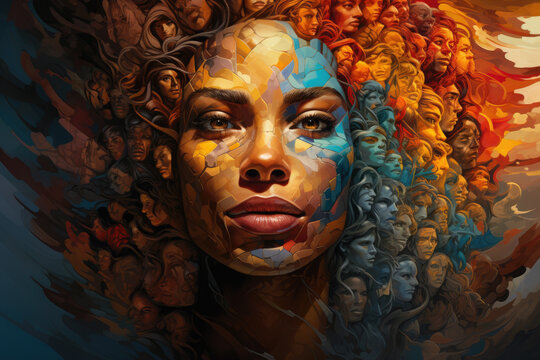 Diverse Faces: Humanity's Tapestry, Generative AI