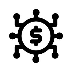 fintech line icon