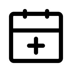 medical appointment line icon