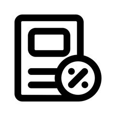 tax line icon