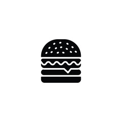 Burger icon vector, Burger sign vector