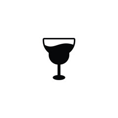 cocktail icon, glass icon vector