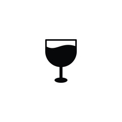 cocktail icon, glass icon vector