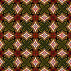 Geometry texture classic modern repeat pattern. Abstract red-green colorful geometric pattern.