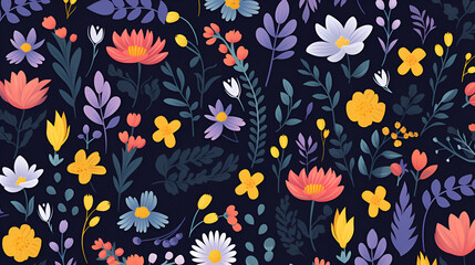 2D floral pattern