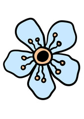 flower and butterfly