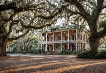  Pecan Grove Pantomime: Georgia's Savannah Historic District Afternoon.