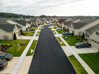 Aerail drone of 55 plus community in New jersey real estate