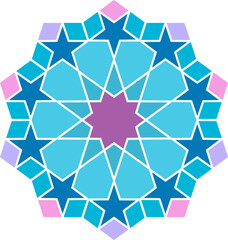 Abstract background with Islamic ornament, Arabic geometric texture.geometric islamic with colorfull pattern
