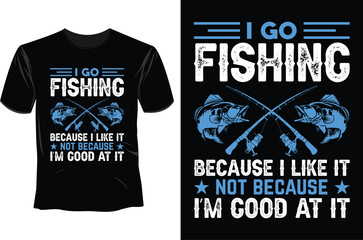 Fishing T Shirt Design Template