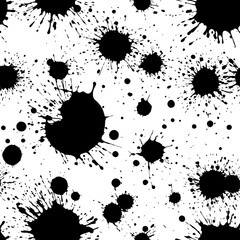Ink splatter pattern design
