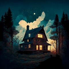 house in the forest