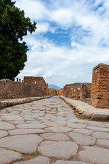 Ancient ruins of Pompei city (Scavi di Pompeii), Naples, Italy