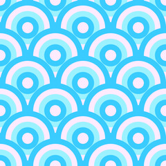 Vector - seamless pattern of colored ornaments.