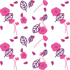 Fuchsia flower pattern background image