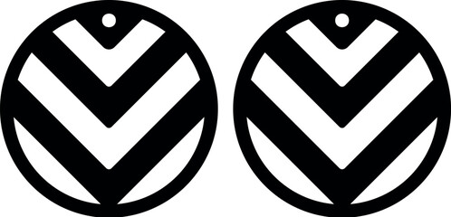 Geometry earrings laser cut file