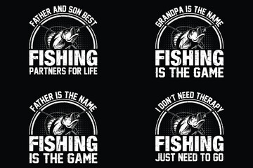 Fishing T Shirt Design Template 