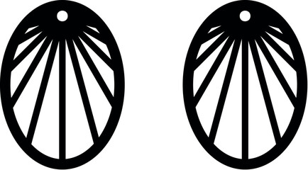 Geometry earrings laser cut file