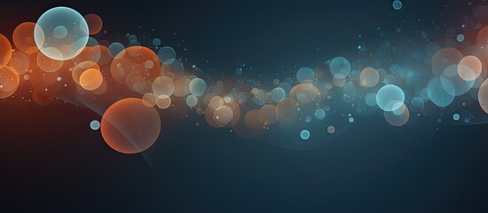 graphic background with bubbles motif