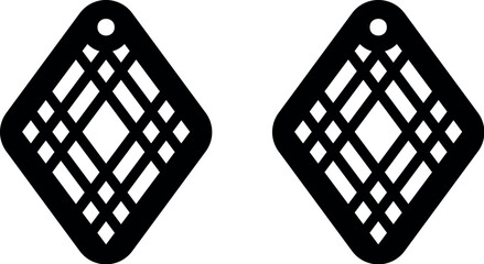 Geometry earrings laser cut file