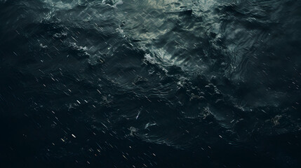 Photograph of water droplets on the surface of the water and the tide after rain. To use as wallpaper or background - obrazy, fototapety, plakaty