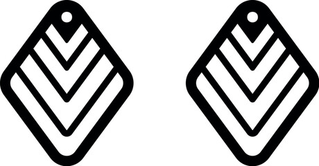 Geometry earrings laser cut file
